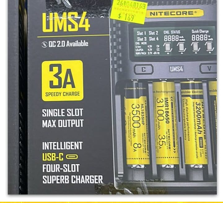 Nitecore智能USB四位充電器~$169