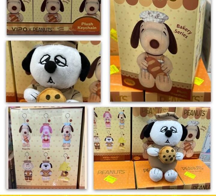 Snoopy烘焙系列毛公仔掛件盲盒~$69
