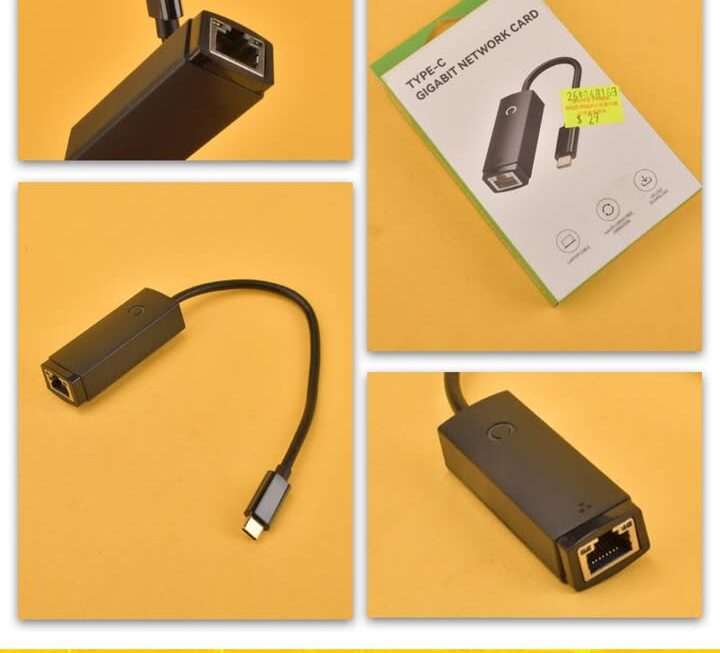 Type-C轉千兆乙太網路卡~$29