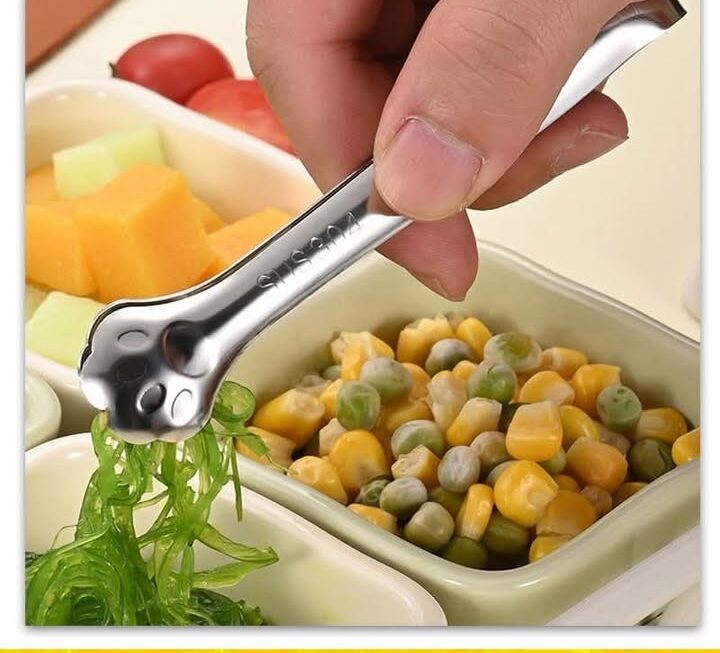 貓腳掌造型不銹鋼食物夾~$5