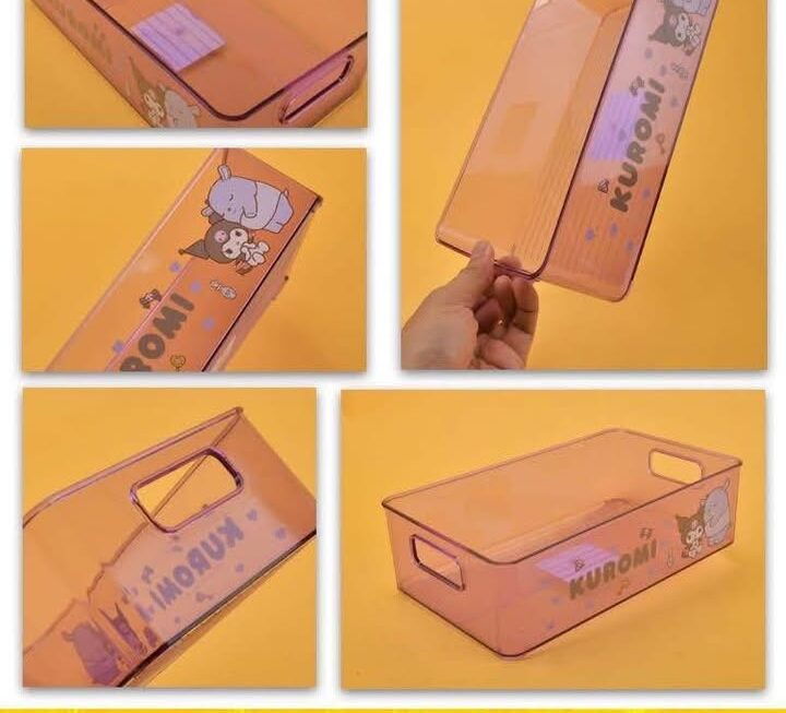 Kuromi透明桌上收納盒~$15