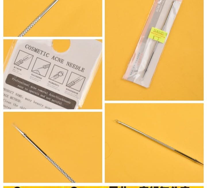不銹鋼雙頭粉刺針~$3