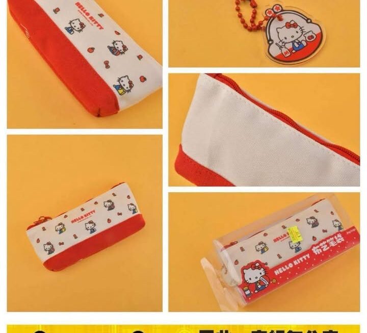 Hello Kitty 布筆袋~$15