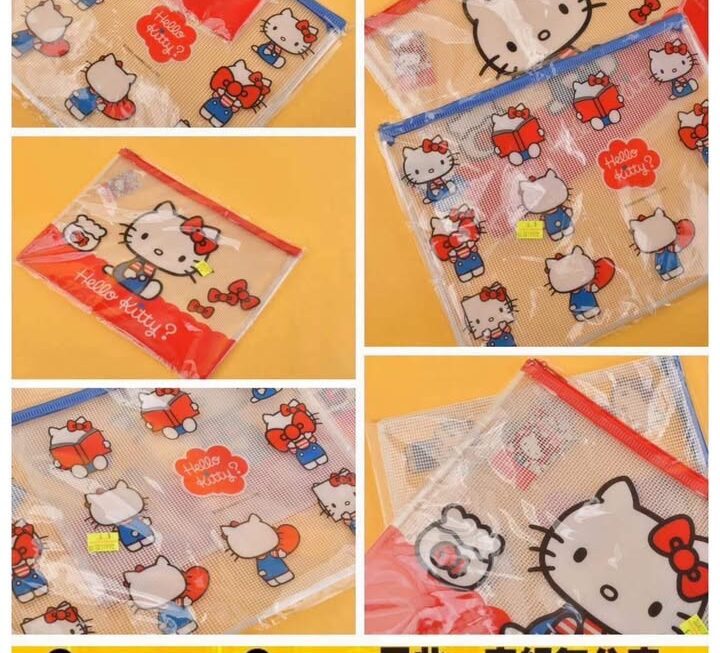 Hello Kitty圖案文件收納袋~$9/個