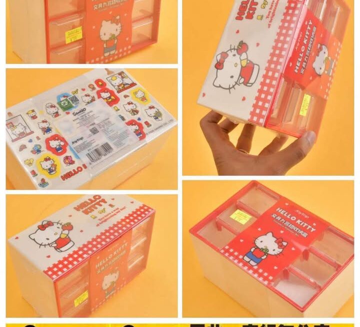 Hello Kitty九宮格收納盒~$19