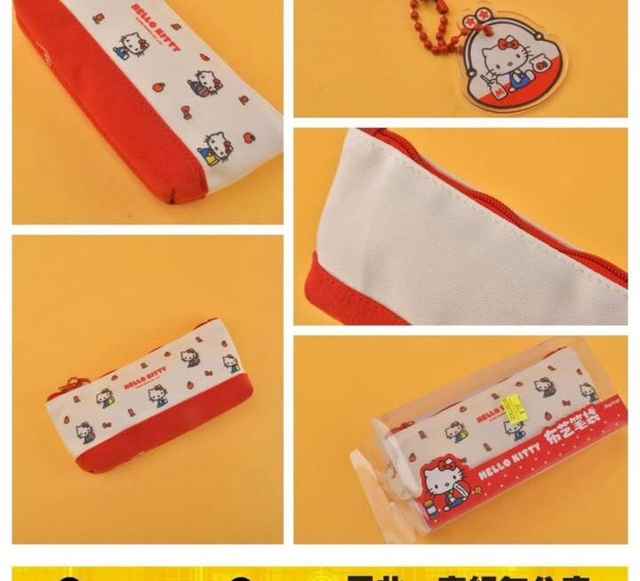 Hello Kitty 布筆袋~$15