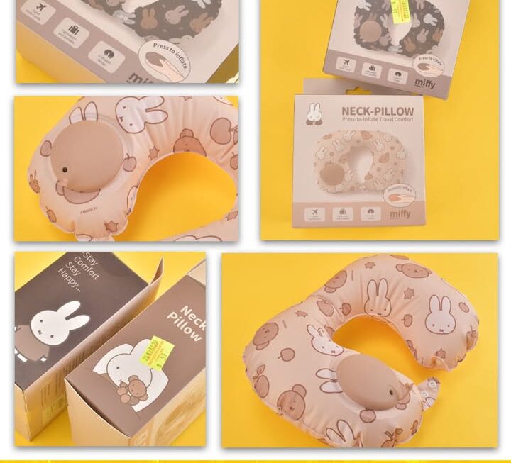 Miffy按壓式充氣旅行枕~$59